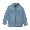 Blue Plus Size Button Down