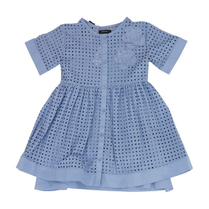 Blue Solid Dress