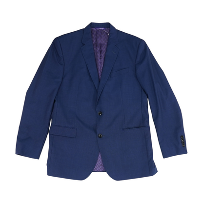 Navy Long Solid Blazer