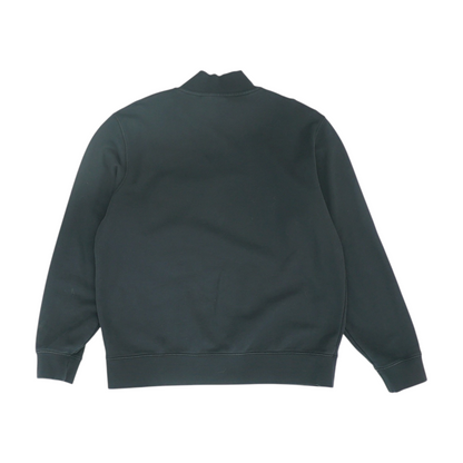 Black Solid 1/4 Zip Pullover