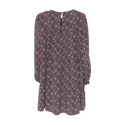 Black Plus Print Mini Dress