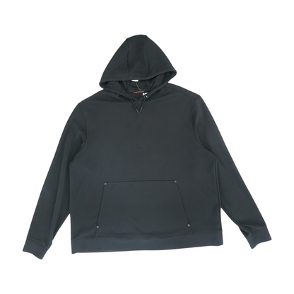 Black Solid Hoodie Pullover