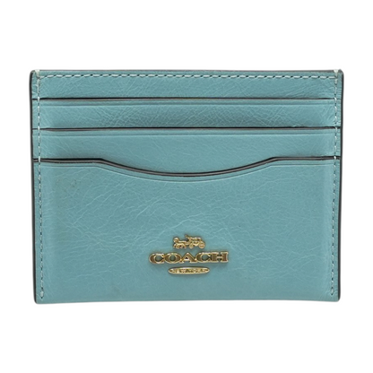 Blue Card Case Wallet