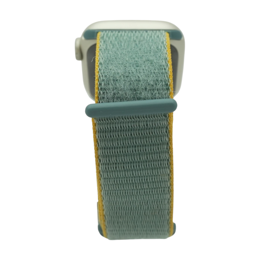 41mm Series 7 Starlight Smartwatch Green Band Small