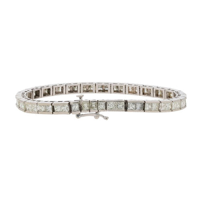 8 5/8 Ct 14K White Gold Diamond Tennis Bracelet