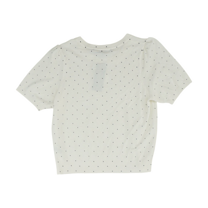 White Polka Dot Blouse