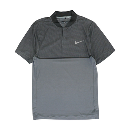 Gray Polka Dot Henley T-Shirt