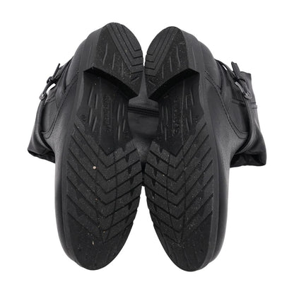 Black Wedged Sandals