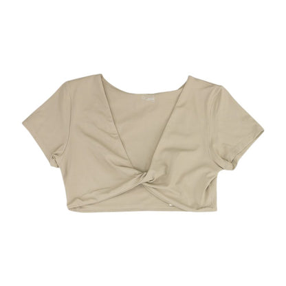 Gray Cropped Blouse
