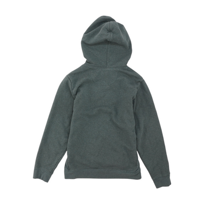 Gray Solid Hoodie Pullover