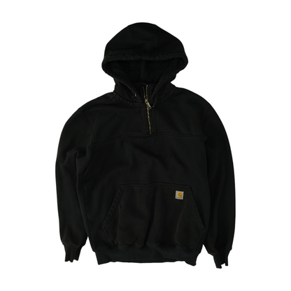 Black Solid 1/4 Zip Pullover