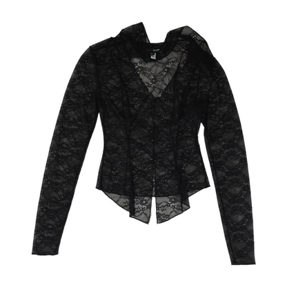 Black Cropped Blouse