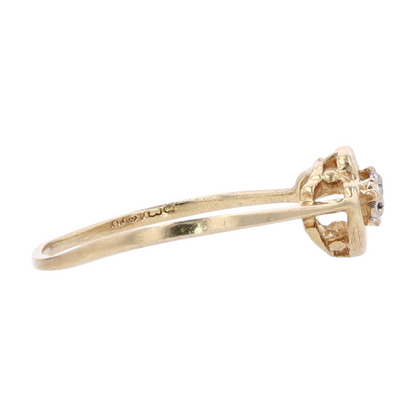 10K Yellow Gold Diamond Fashion Ring