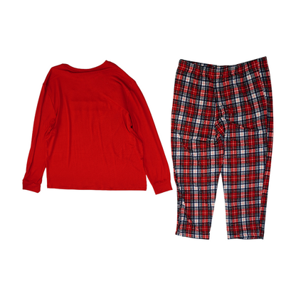 Red Graphic Pajama Set