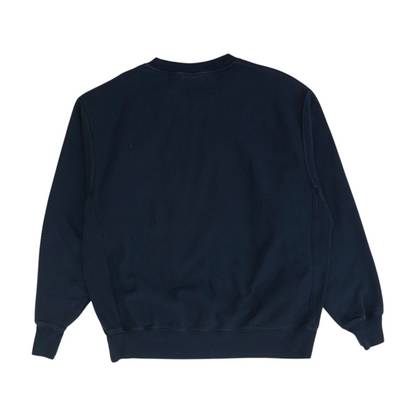 Navy Solid Sweatshirt Pullover