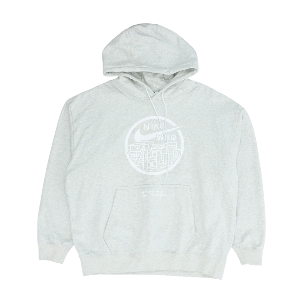 Nike Gray Solid Hoodie Pullover – Image 1