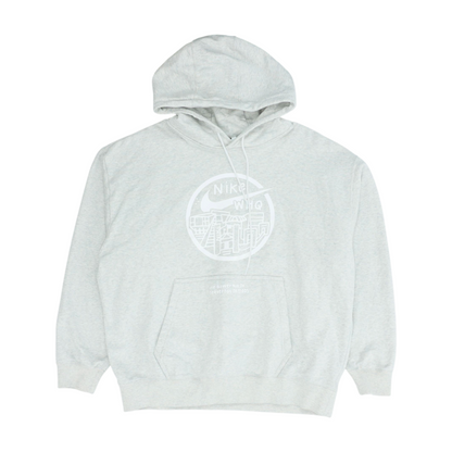Nike Gray Solid Hoodie Pullover – Image 1