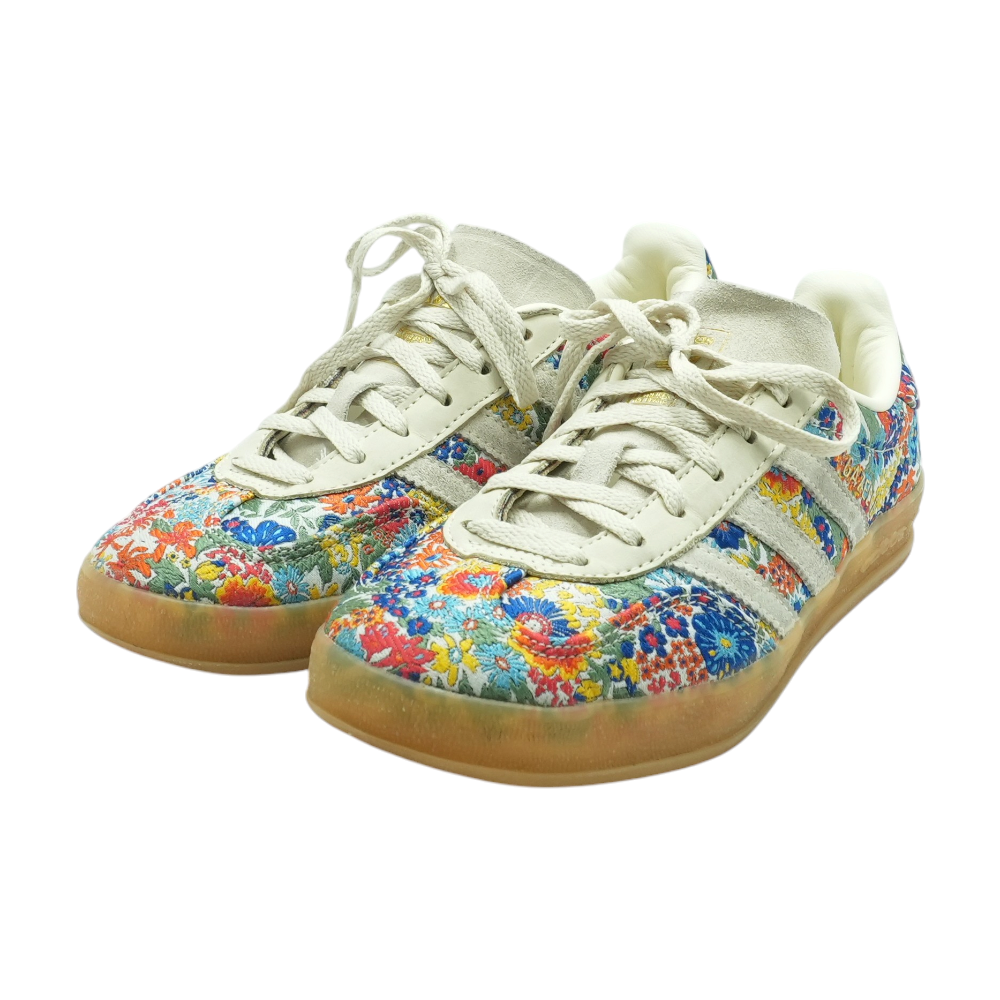 adidas Gazelle Indoor Liberty London Floral Embroidery Low-Top Athletic Shoes – Image 2