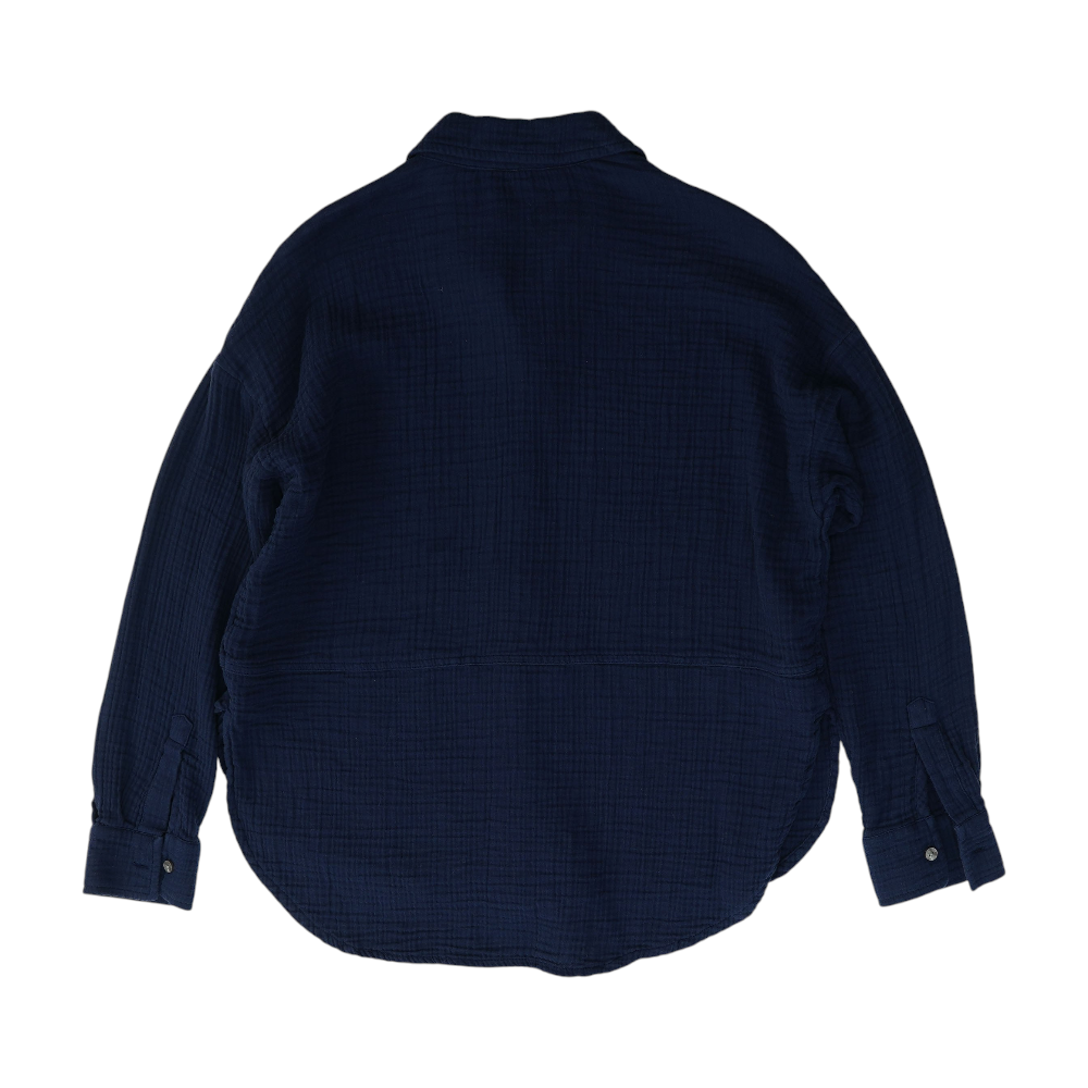 Navy Button Down