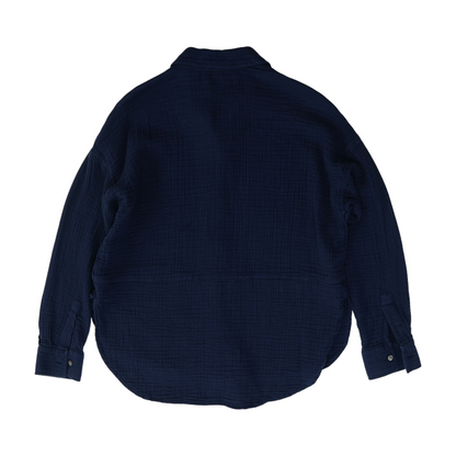 Navy Button Down