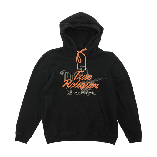 Black Solid Hoodie Pullover
