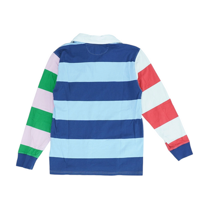 Multi Striped Long Sleeve Polo