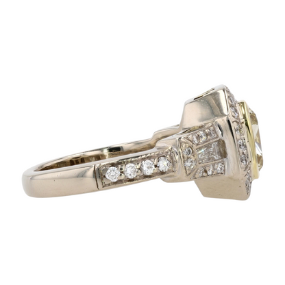 2 ctw 18K Two-Tone Gold Diamond Engagement Ring