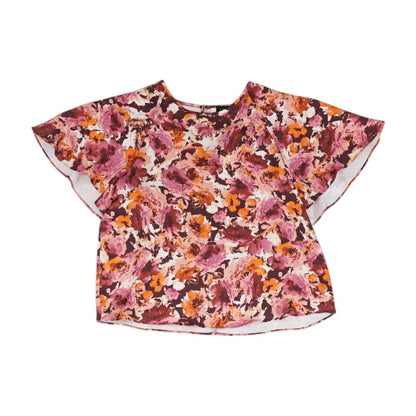 Purple Misc. Short Sleeve Blouse