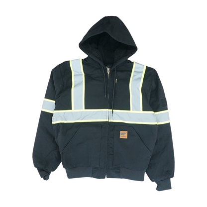 Black Color Block Jacket
