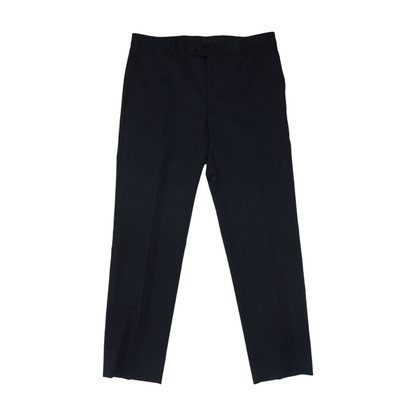 Navy Solid Dress Pants