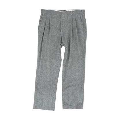 Gray Chevron Regular Pants