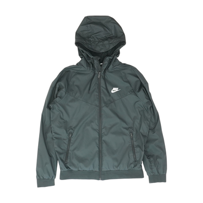 Black Solid Rain Jacket