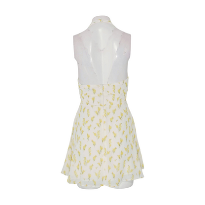 White Floral Mini Dress