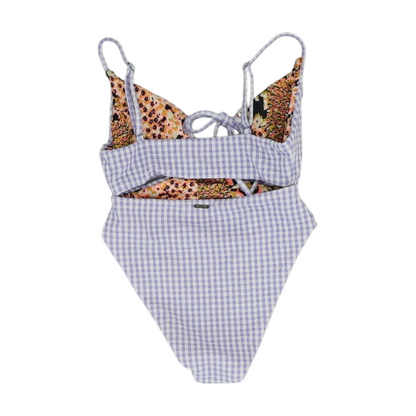 Purple Check One-Piece