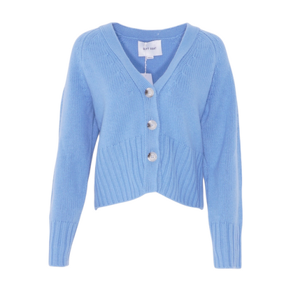 Blue V-Neck Cardigan