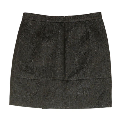 Black Paisley Mini Skirt