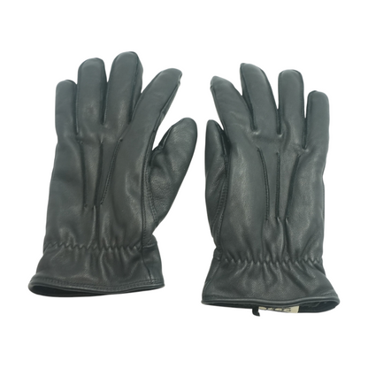 Black Leather Gloves