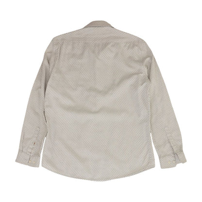 White Misc Long Sleeve Button Down