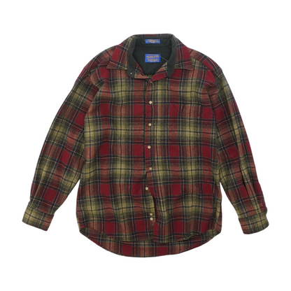 Red Plaid Flannel Button Down