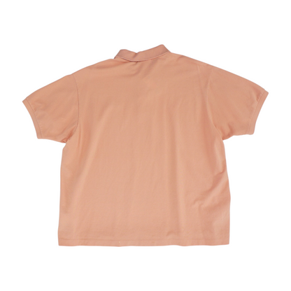 Peach Solid Short Sleeve Polo
