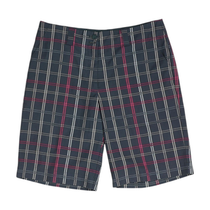 Gray Check Active Shorts