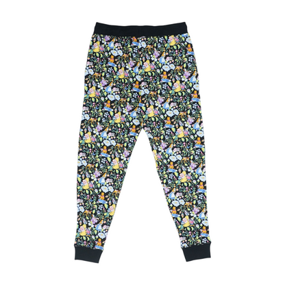 Black Graphic Pajama Bottom