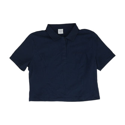 Navy Cropped T-Shirt