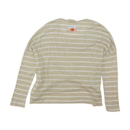 Beige Striped Blouse