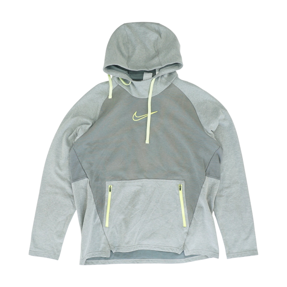 Gray Color Block Hoodie Pullover