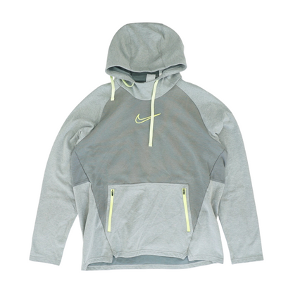 Gray Color Block Hoodie Pullover