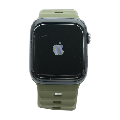 44mm SE 2 Midnight Smartwatch Green Band One Size