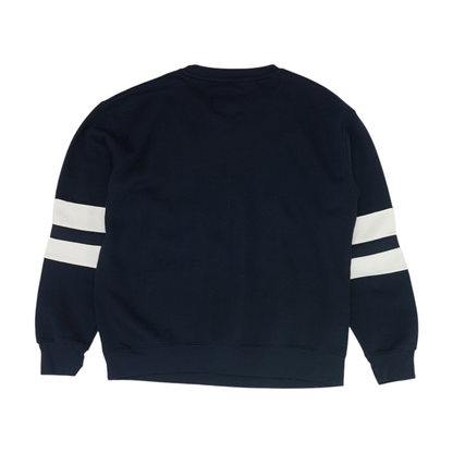 Navy Solid Sweatshirt Pullover