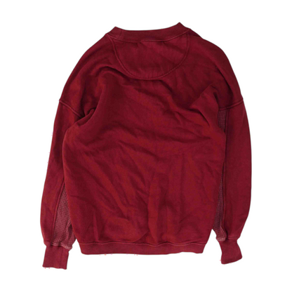Red Solid Hoodie Pullover