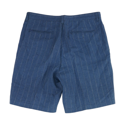 Blue Striped Chino Shorts